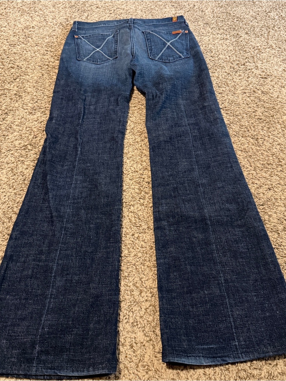 7 For All Mankind Women’s Y2K Dojo Denim Bootcut Jeans - Dark Blue Size 28